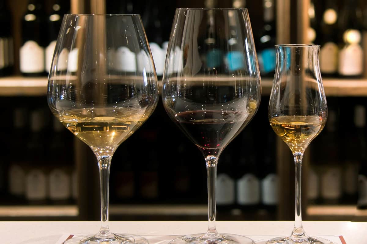 A premium flight of VQA wines from Reif Estate Winery