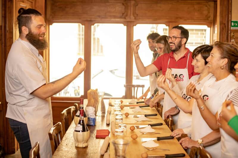 Florence: Small Group Cooking Class + Unlimited Wine + Optional Market Visit